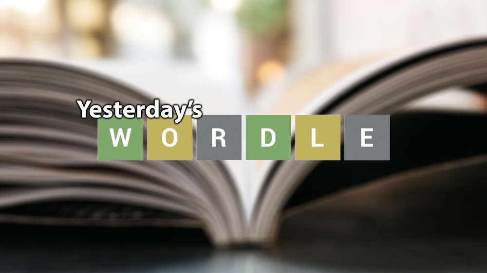 Yesterday's Wordle answer (April 1st)