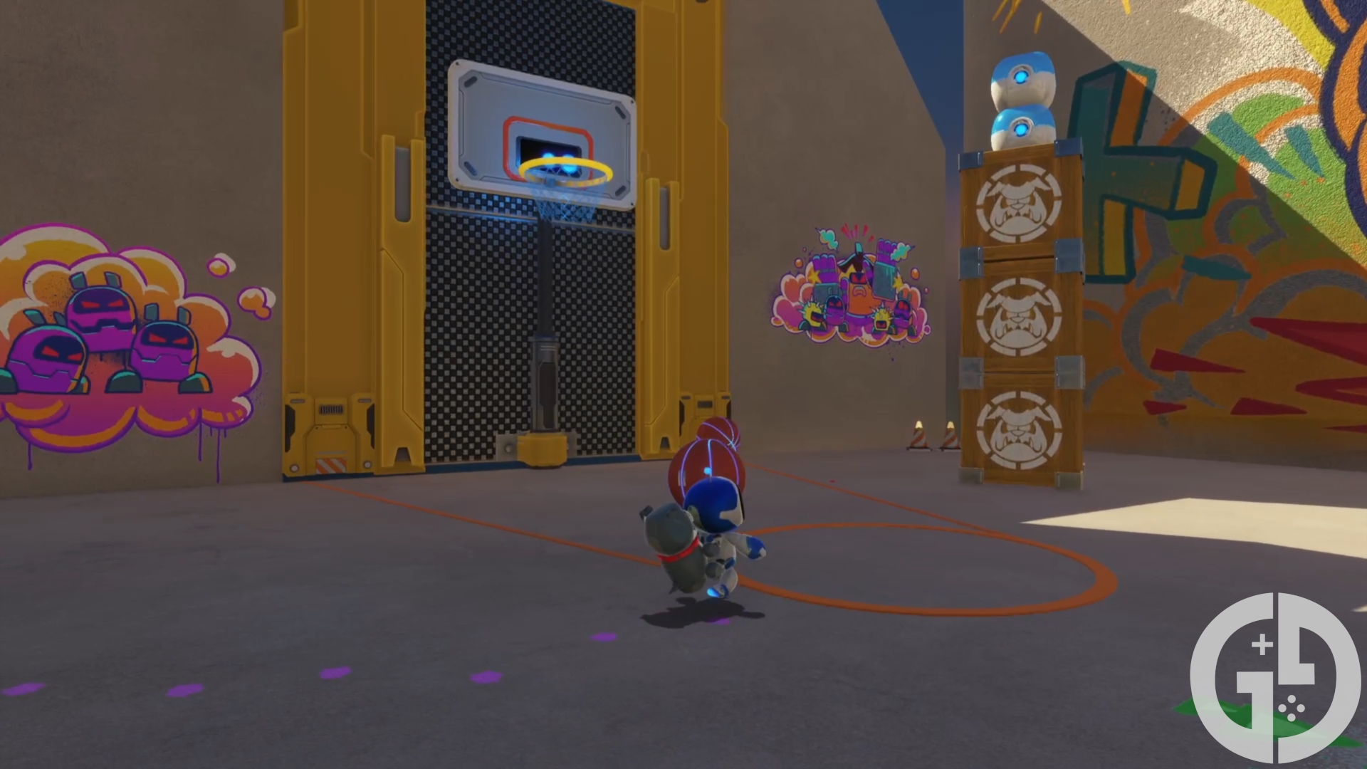 Astro Bot Basketball Hoop