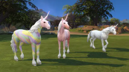 Image of Unicorns in The Sims 4 Horse Ranch