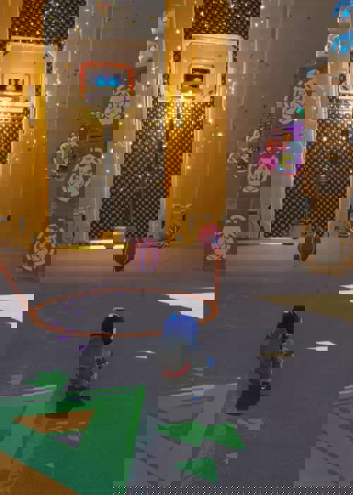 Astro Bot: How to successfully dunk the basketball in Construction Derby