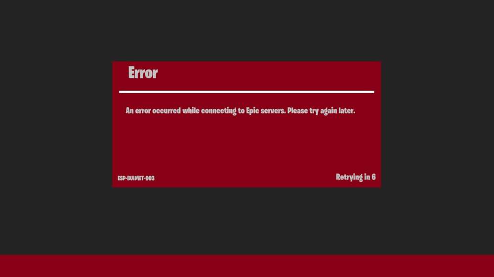 How to fix the ESP-Buimet-003 error in Fortnite