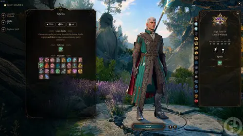 an image of of the best Baldur's Gate 3 Warlock build at level 6